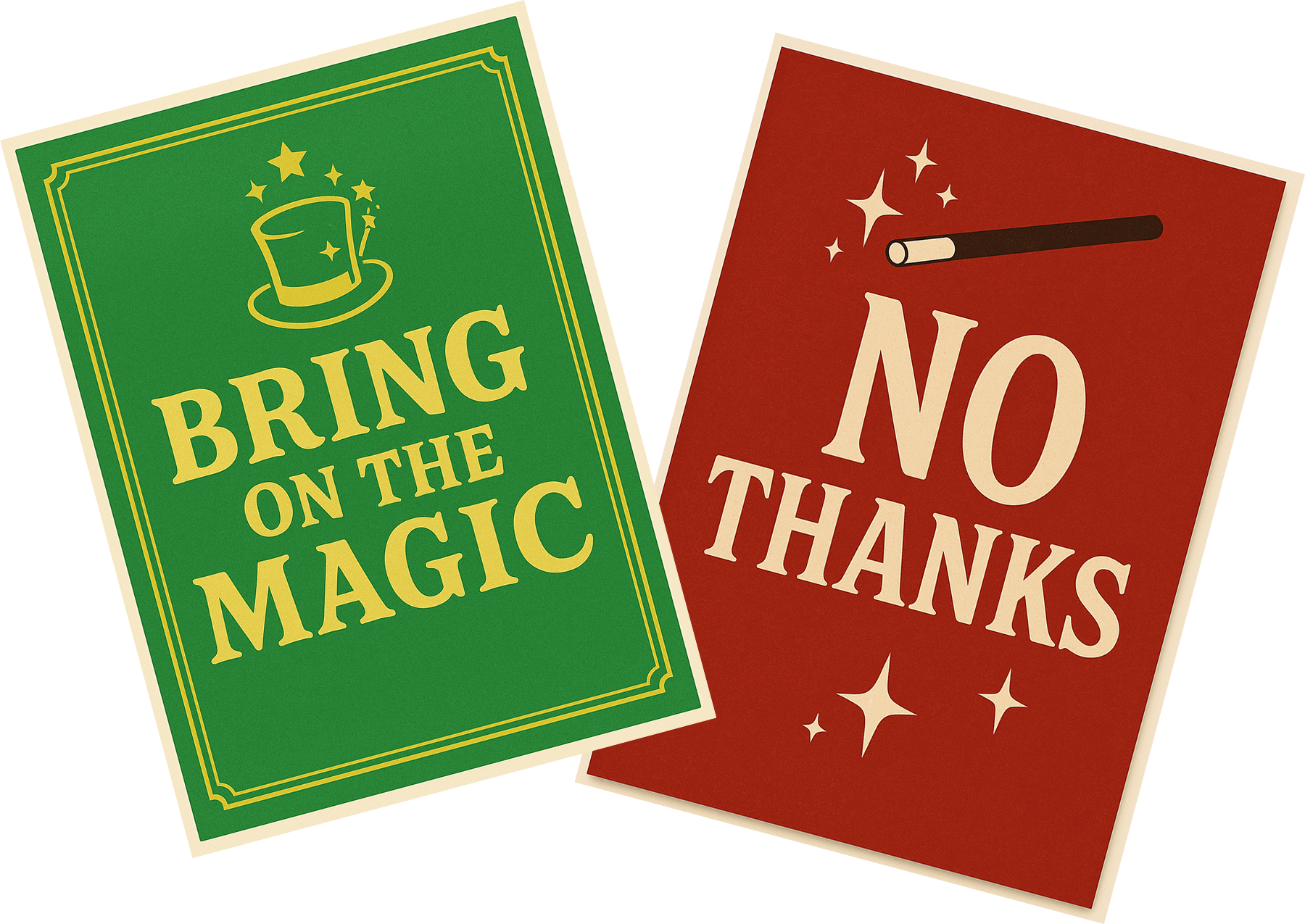 Hopper Helper - Table Tents