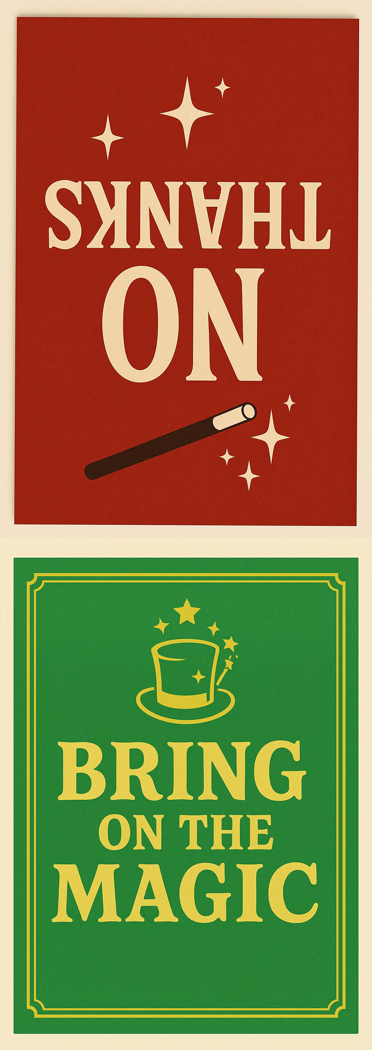 Hopper Helper - Table Tents