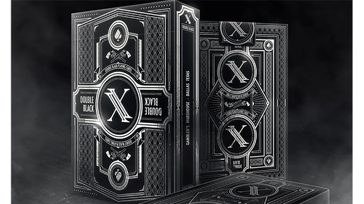 Gambler's Warehouse Double Black Classic Playing Cards Poker Size Deck USPCC Custom Limited Edition Gambler's Warehouse Double Black Classic Playing Cards Poker Size Deck USPCC Custom Limited Edition