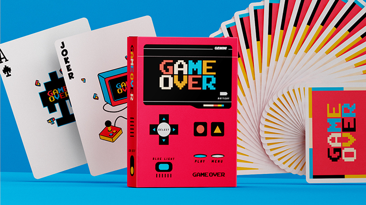 Game Over Red Playing Cards