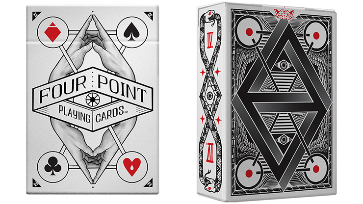 1st Edition White Deck (Four Points) Playing Cards