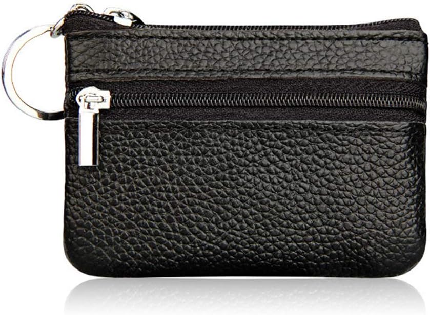 Double Pocket Leather Coin Purse