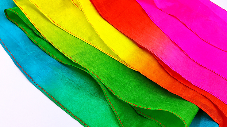 Rainbow Silk Fountain Streamer