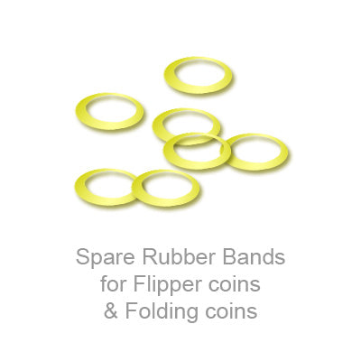 Spare Rubber Bands for Flipper coins & Folding coins