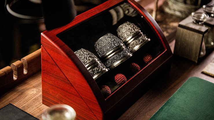 Artisan Engraved Cups and Balls in Display Box