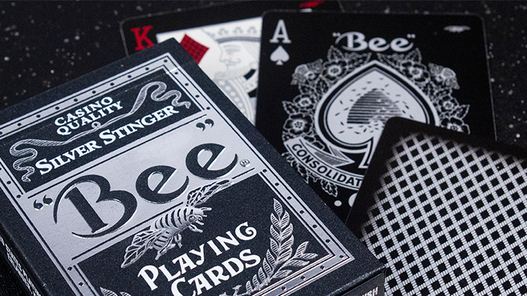 Bee Silver Stinger Playing Cards