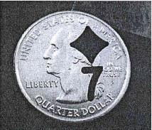 Cut Out Coin ($.25)