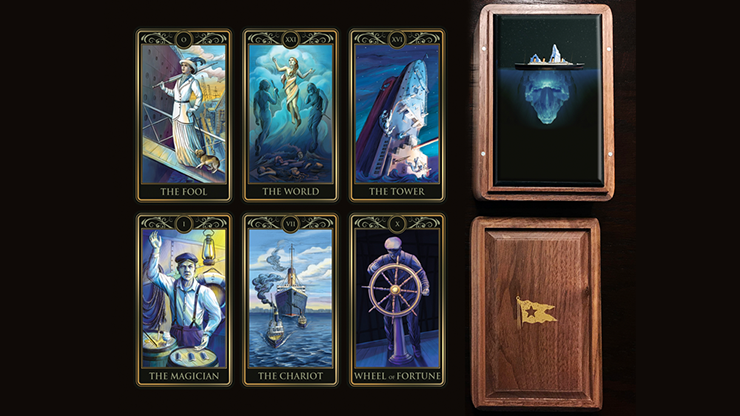 Deluxe Titanic Tarot Cards (Wood Box and Boarding Pass)