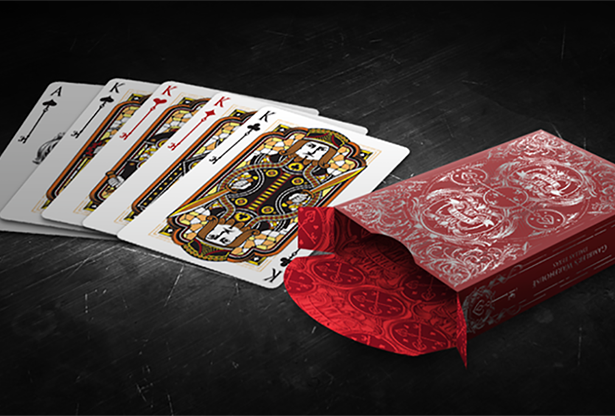 Spirit II Red MetalLux Playing Cards