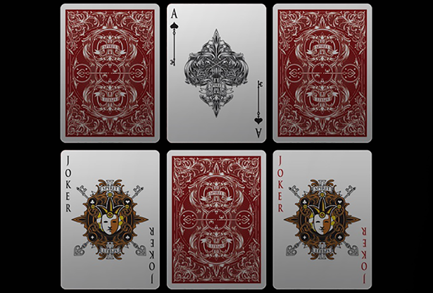 Spirit II Red MetalLux Playing Cards