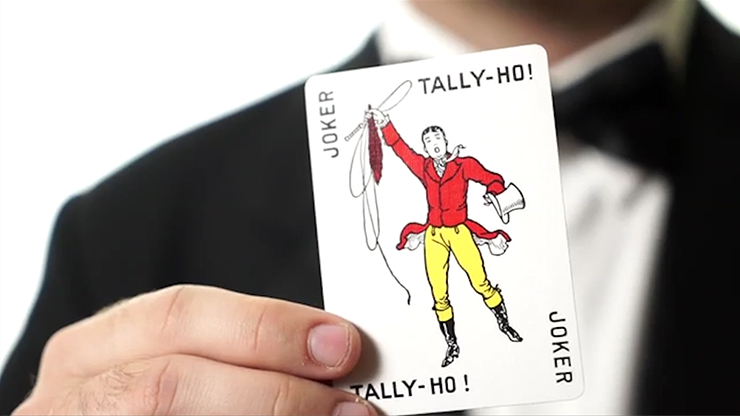 White Tally-Ho Playing Cards