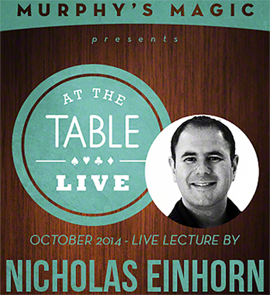 At The Table Live Lecture - Nicholas Einhorn