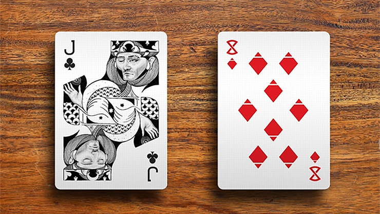 1st Edition White Deck (Four Points) Playing Cards